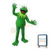 Tall Frog With Heart Shaped Tongue Mascot Costume