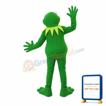Tall Frog With Heart Shaped Tongue Mascot Costume