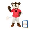 Green Eyes Dog In Pink Shirt Mascot Costume