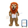 Roaring Lion With Brown Mane Mascot Costume
