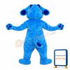 Blue Puppy Sticking Out Tongue Mascot Costume