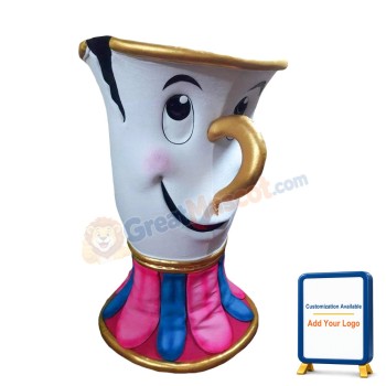 Cartoon Notched Large Teacup Mascot Costume