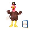 Brown Chicken With Red Head Mascot Costume