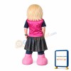 Blonde Grandma Wearing Watch Mascot Costume