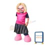 Blonde Grandma Wearing Watch Mascot Costume