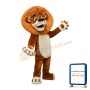 Long Brown Mane Lion Mascot Costume