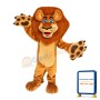 Strong Blue Eyes Lion Mascot Costume