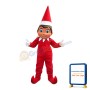 Red Little Boy With Christmas Cap Mascot Costume