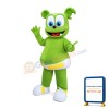 Lovable Cartoon Green Dog Mascot Costume