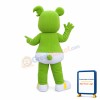 Lovable Cartoon Green Dog Mascot Costume