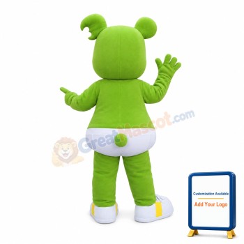 Lovable Cartoon Green Dog Mascot Costume