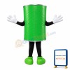 Green Energy Powder Jar Mascot Costume