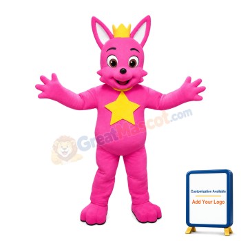 Rose Red Crown Squirrel Mascot Costume