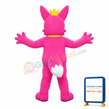 Rose Red Crown Squirrel Mascot Costume