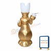 White Candle On Golden Candlestick Mascot Costume