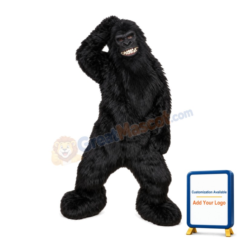 Tooth Grin Gorilla Mascot Costume