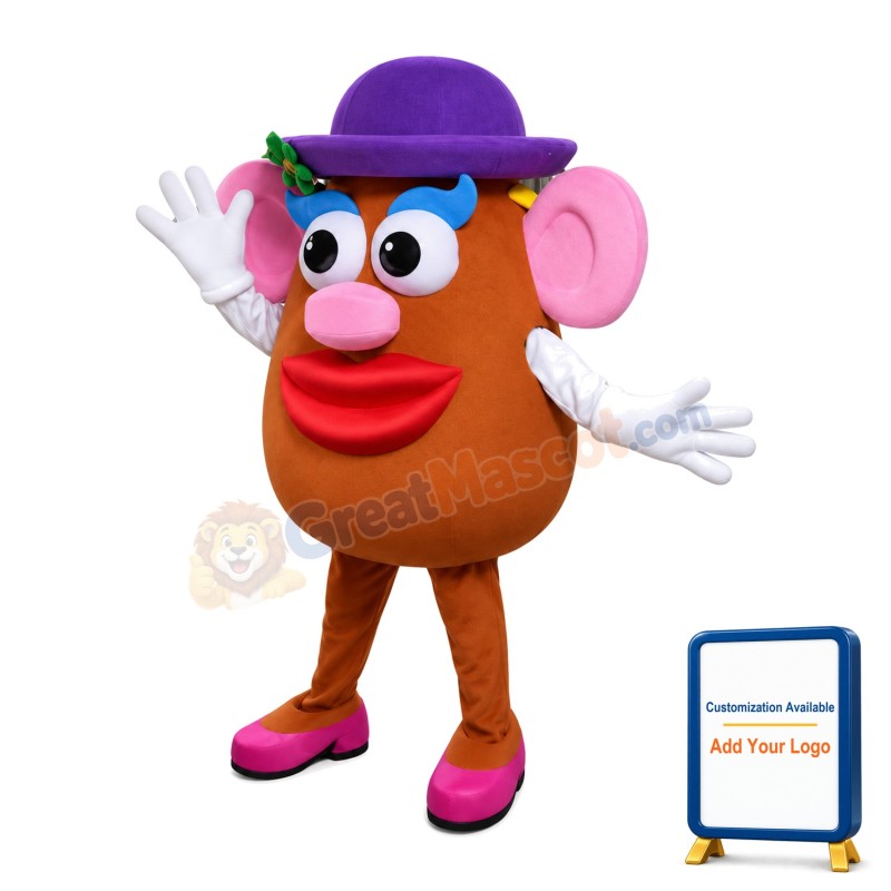 Red Body Doll With Protruding Nose Mascot Costume
