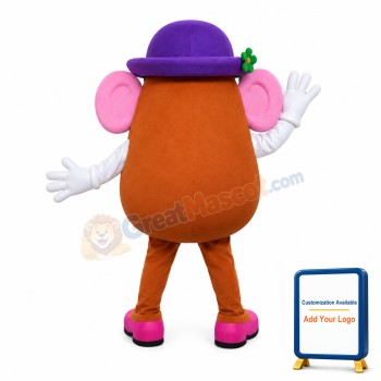 Red Body Doll With Protruding Nose Mascot Costume