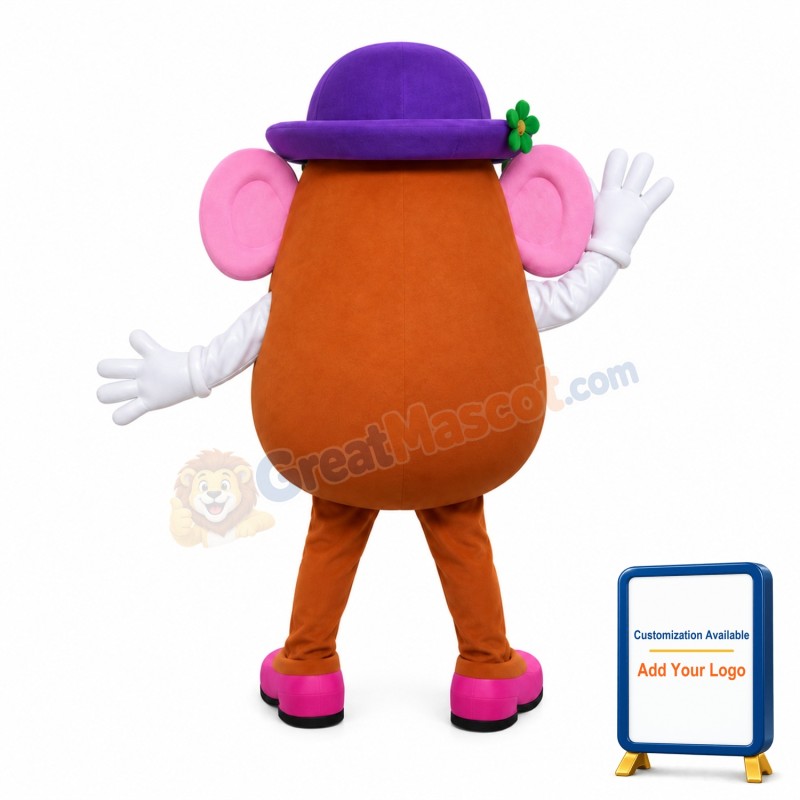 Red Body Doll With Protruding Nose Mascot Costume