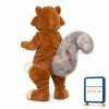 Grey Tail Squirrel With Long Sharp Tooth Mascot Costume