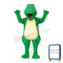 Blue Eyes Green Cartoon Dinosaur Mascot Costume