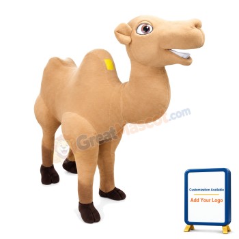 Toothy Brown Camel Mascot Costume