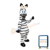 Standing Zebra With Open Mouth Mascot Costume