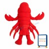 Red Big Lobster Holding Pliers Mascot Costume