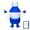 Blue Magnesium Hydroxide Bottle Mascot Costume