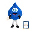 Cartoon Cute Blue Water Drop Mascot Costume