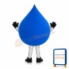 Cartoon Cute Blue Water Drop Mascot Costume