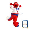 Big Mouth Cartoon Red Dragon Mascot Costume