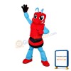 Angry Red & Light Blue Bee Mascot Costume