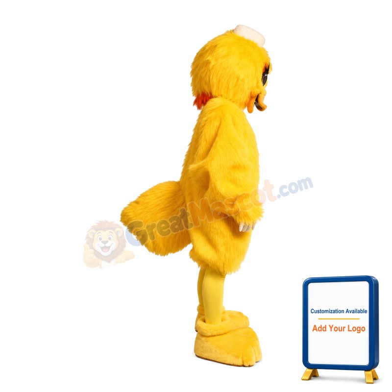 Basic Furry Yellow Duck Mascot Costume