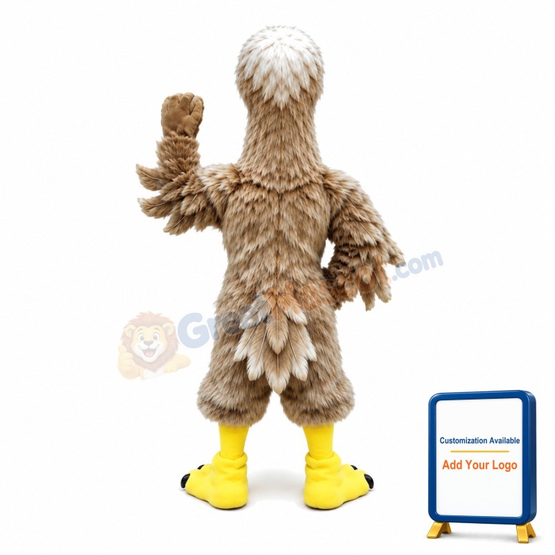 Long Fur Vicious Vulture Mascot Costume