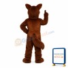 Screaming Brown Dog Mascot Costume
