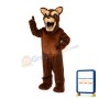 Screaming Brown Dog Mascot Costume