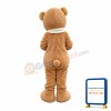 So Lovely Brown Bear With Scarf Mascot Costume