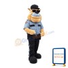Big Mouth Police Dog With Sunglasses Mascot Costume