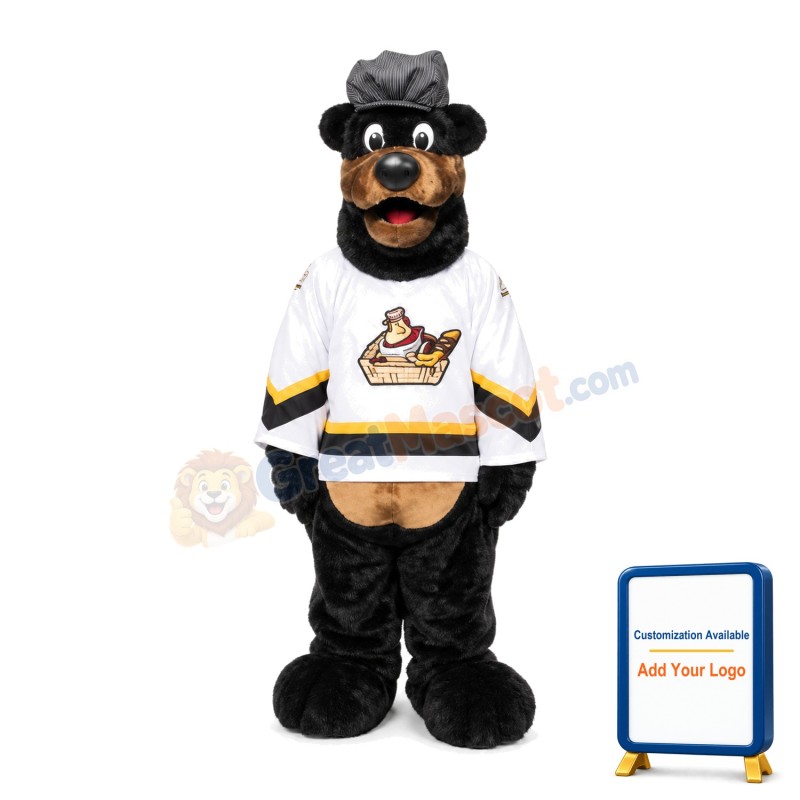 Surprised Dog With Printed Top Mascot Costume