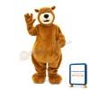 Likable Tall Brown Bear Mascot Costume