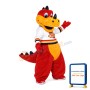 Brown & Orange Little Dinosaur Mascot Costume