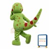 Running Green Dinosaur Mascot Costume