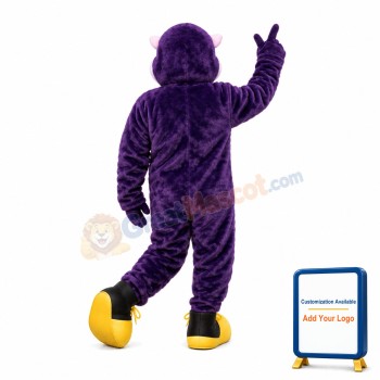 Big Mouth Monkey With Gold Shoes Mascot Costume