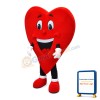 Cartoon Red Love Heart Mascot Costume