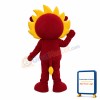 Stunned Little Lion With Yellow Mane Mascot Costume