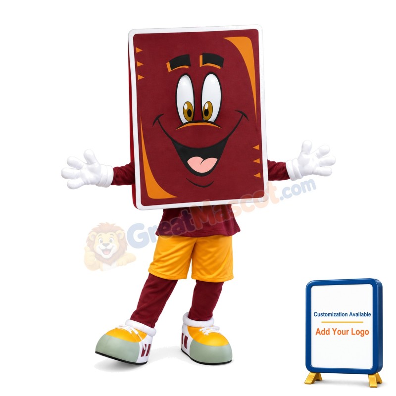 Chocolate Square Head Doll Mascot Costume