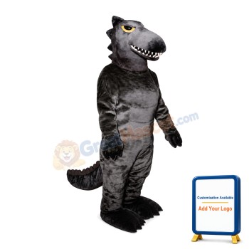 Powerful Yellow Eyes Dinosaur Mascot Costume