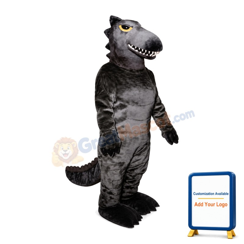 Powerful Yellow Eyes Dinosaur Mascot Costume