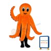 Cute Cartoon Orange Octopus Mascot Costume